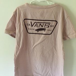 Pink vans tee